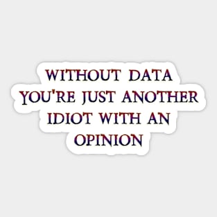 Without data Sticker